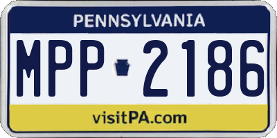PA license plate MPP2186