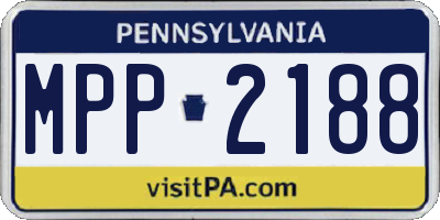 PA license plate MPP2188