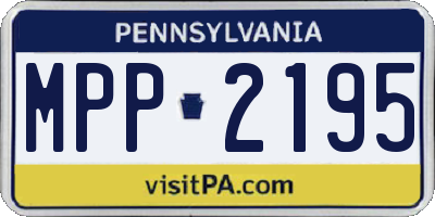 PA license plate MPP2195