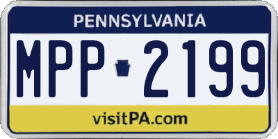 PA license plate MPP2199