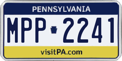 PA license plate MPP2241