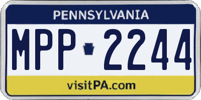 PA license plate MPP2244