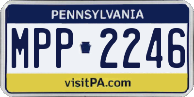 PA license plate MPP2246