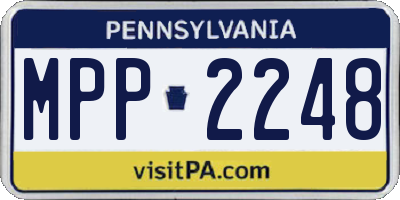 PA license plate MPP2248