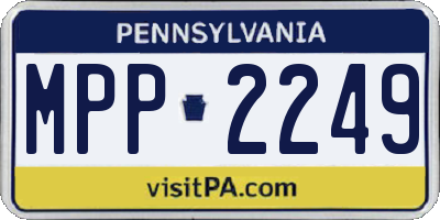 PA license plate MPP2249