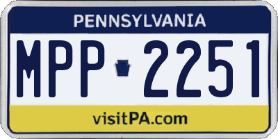 PA license plate MPP2251