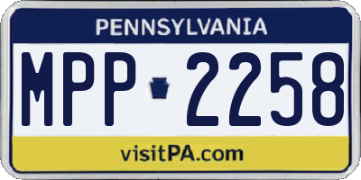 PA license plate MPP2258