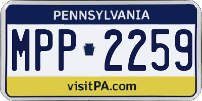 PA license plate MPP2259