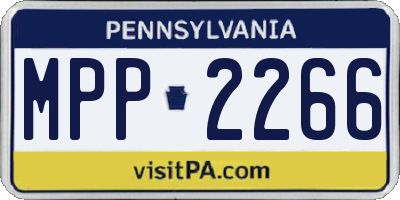 PA license plate MPP2266