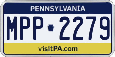 PA license plate MPP2279