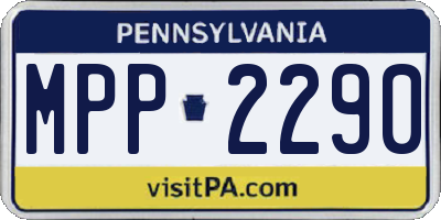 PA license plate MPP2290