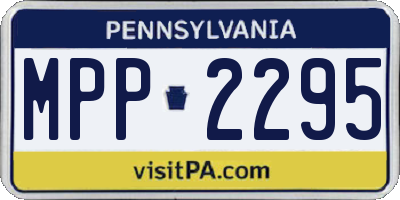 PA license plate MPP2295