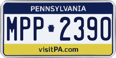 PA license plate MPP2390