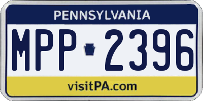 PA license plate MPP2396