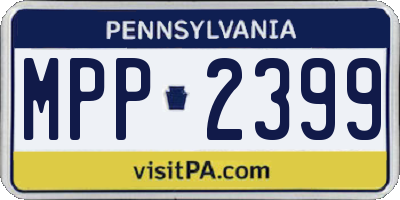 PA license plate MPP2399