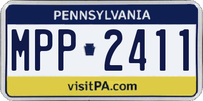 PA license plate MPP2411