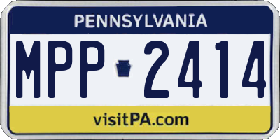 PA license plate MPP2414