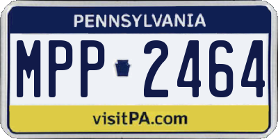 PA license plate MPP2464
