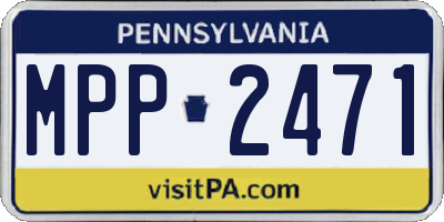 PA license plate MPP2471