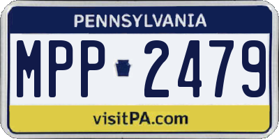 PA license plate MPP2479