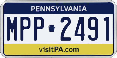PA license plate MPP2491