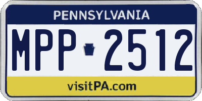 PA license plate MPP2512