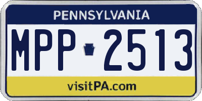 PA license plate MPP2513