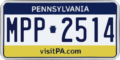 PA license plate MPP2514