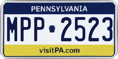 PA license plate MPP2523