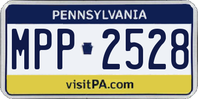 PA license plate MPP2528