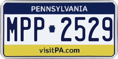 PA license plate MPP2529