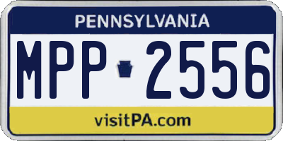 PA license plate MPP2556