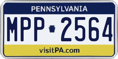 PA license plate MPP2564
