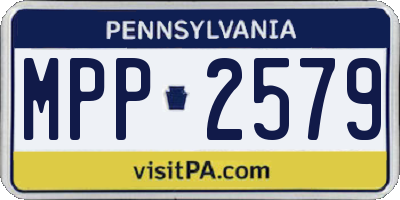 PA license plate MPP2579
