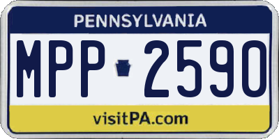 PA license plate MPP2590