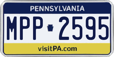 PA license plate MPP2595