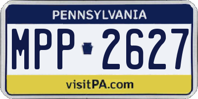 PA license plate MPP2627