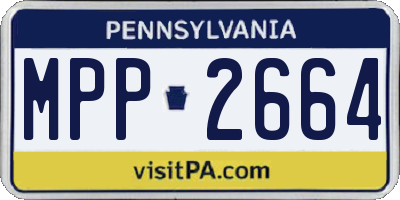 PA license plate MPP2664