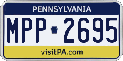PA license plate MPP2695