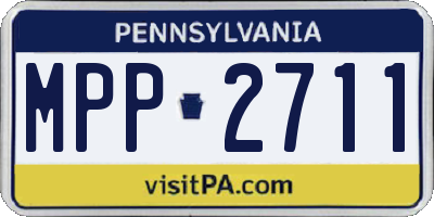 PA license plate MPP2711