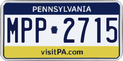 PA license plate MPP2715