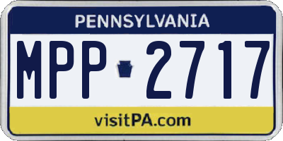PA license plate MPP2717