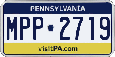 PA license plate MPP2719