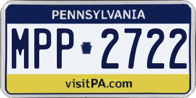 PA license plate MPP2722