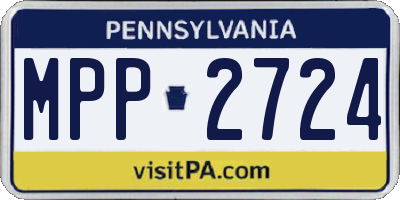PA license plate MPP2724