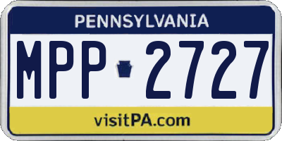 PA license plate MPP2727