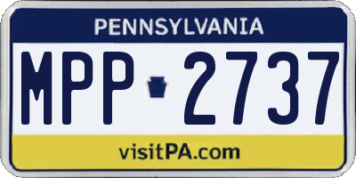 PA license plate MPP2737