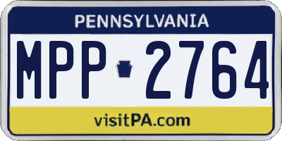 PA license plate MPP2764