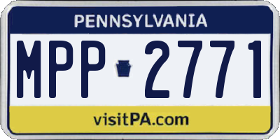 PA license plate MPP2771