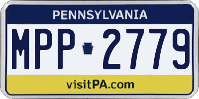 PA license plate MPP2779